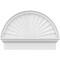 Ekena Millwork Half Round Sunburst Architectural Grade PVC Combination Pediment, 26"W x 19-3/4"H x 2-3/4"P PEDPC026X200HRO01 - alternate 2